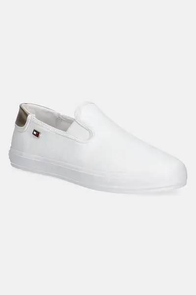 Tenisky Tommy Hilfiger VULC CANVAS SLIP-ON SNEAKER