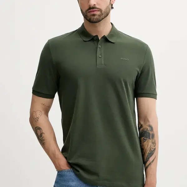 Bavlnené polo tričko HUGO Donos222