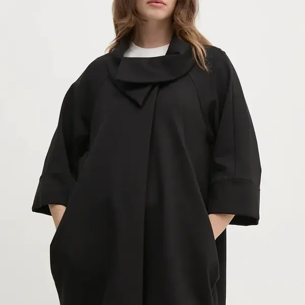 Kabát Joseph Ribkoff dámsky, čierna farba, prechodný, oversize, 153302