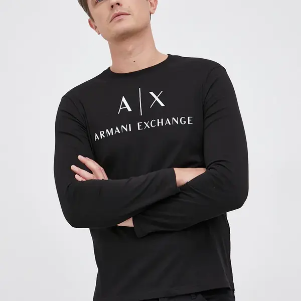 Tričko s dlhým rukávom Armani Exchange