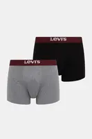 Boxerky Levi's 2-pack šedá barva, 37149-1221