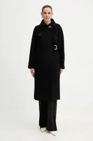 Kabát Karl Lagerfeld černá barva, A4W15039