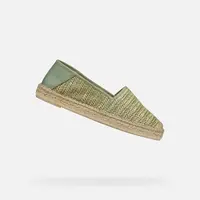 Light green women's espadrilles Geox Lampedusa - Women's