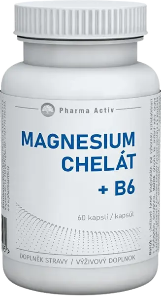PHARMA ACTIV MAGNESIUM CHELÁT + B6, 60 kapsúl