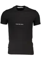 CALVIN KLEIN BLACK MEN'S SHORT SLEEVE T-SHIRT