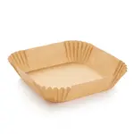 Papierová forma do fritézy štvorcová DELÍCIA 23 x 23 cm, 50 ks