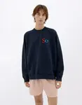 Thinking MU Sweatshirt Navy Sun Type Pepe NAVY M