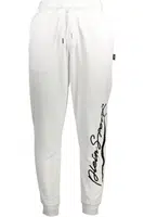 PLEIN SPORT MEN'S WHITE TROUSERS