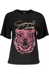 CAVALLI CLASS SHORT SLEEVE T-SHIRT WOMEN BLACK