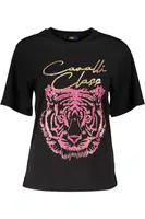 CAVALLI CLASS SHORT SLEEVE T-SHIRT WOMEN BLACK