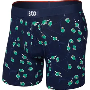SAXX VIBE XTRA SOFT COMFORT BOXER BRIEF FLY Pánské boxerky, modrá, velikost