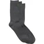 GAP V-BASIC CREW 3PK Pánské ponožky, tmavě šedá, velikost UNI
