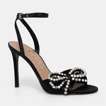 Lodičky Guess CHARMIN černá barva, FLFCHA SAT03