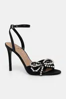 Lodičky Guess CHARMIN černá barva, FLFCHA SAT03