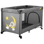 BOMIMI LUNA Cestovní postýlka, tmavě šedá, velikost