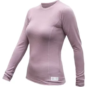 Sensor MERINO DF Dámské triko s dlouhým rukávem, fialová, velikost