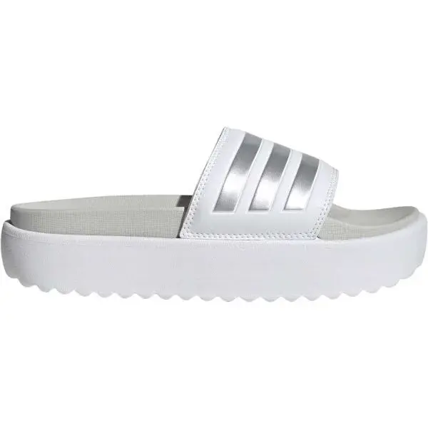 adidas ADILETTE PLATFORM Dámské pantofle, bílá, velikost 40.5