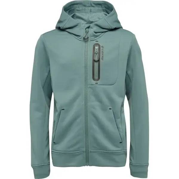 Lotto CLENY Dětská technická mikina, tmavě zelená, velikost 164-170