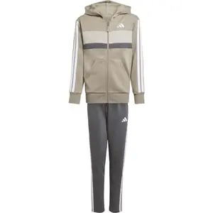 adidas 3 STRIPES TIBERIO Dětská souprava, tmavě šedá, velikost