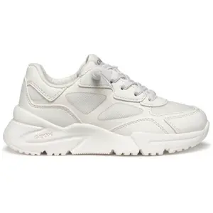 Geox J LOFTUS A Dívčí vycházková obuv, bílá, velikost