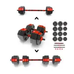 HMS SGC30 Nakládací obouruční a jednoruční činky, černá, velikost 30 KG