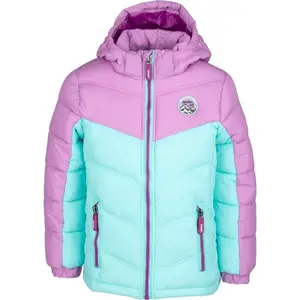 Lewro CASEY Dětská prošívaná bunda, fialová, velikost 152-158