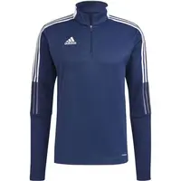 adidas TIRO 21 TOP Pánská fotbalová mikina, tmavě modrá, velikost XXL