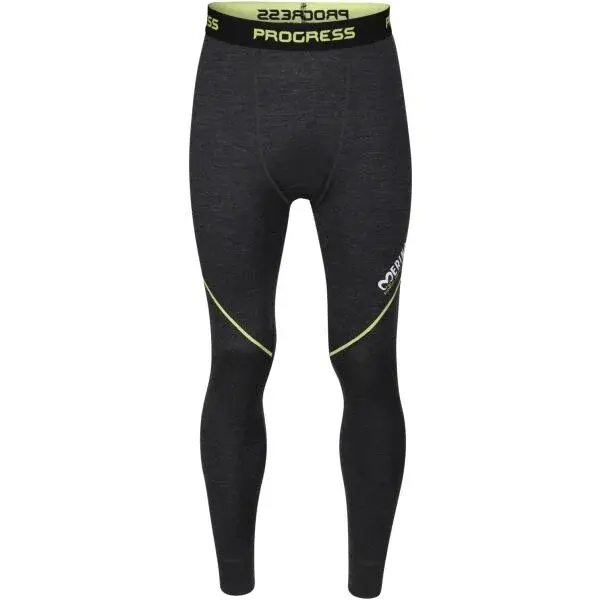 PROGRESS MERINO LT Pánské funkční merino spodky, černá, velikost XXL