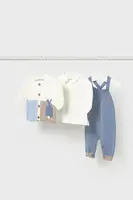 Kojenecká sada Mayoral Newborn 3-pack modrá barva, 2617