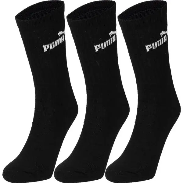 Puma SOCKS 3P Ponožky, černá, velikost 43-46