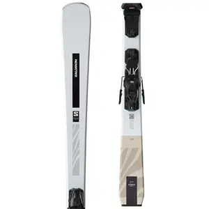 Salomon E S/MAX N&deg;4 + M10 GW Dámské sjezdové lyže, bílá, velikost