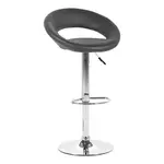 Carryhome BAROVÁ ŽIDLE, černá, barvy chromu