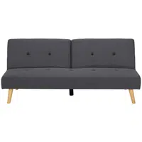 MID.YOU ROZKLÁDACÍ POHOVKA, textil, tmavě šedá