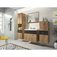 P & B KOUPELNA barvy grafitu, barvy olše, barvy dubu košíčkatého