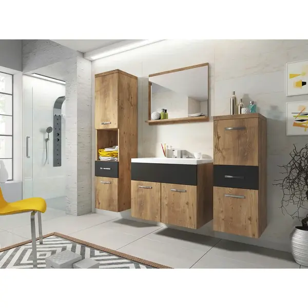 P & B KOUPELNA barvy grafitu, barvy dubu košíčkatého, barvy olše