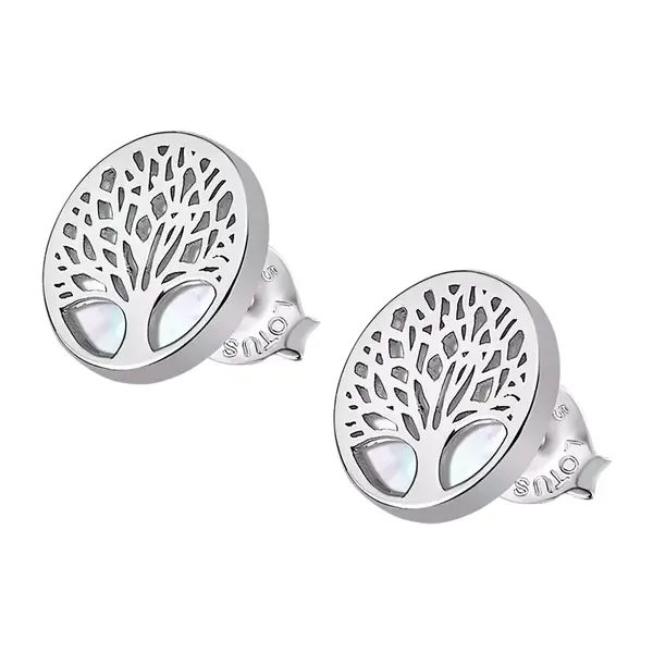 Lotus Silver Krásné stříbrné náušnice pro ženy Strom života LP1678-4/1