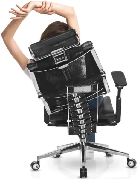 METTA Kancelářská židle YOGA 4D Free2, černá, sezení 8+ hodin denně