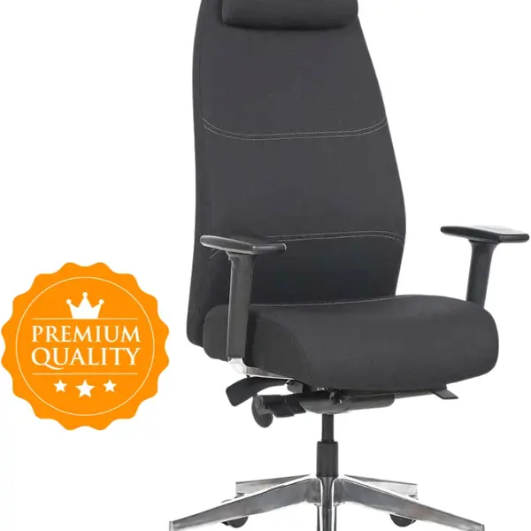 MERCURY Ergonomická kancelářská židle VITAL BLACK, zdravé sezení 8+ hodin denně