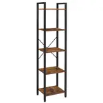 Boxxx REGÁL, hnědá, černá, 39,6/154/30 cm