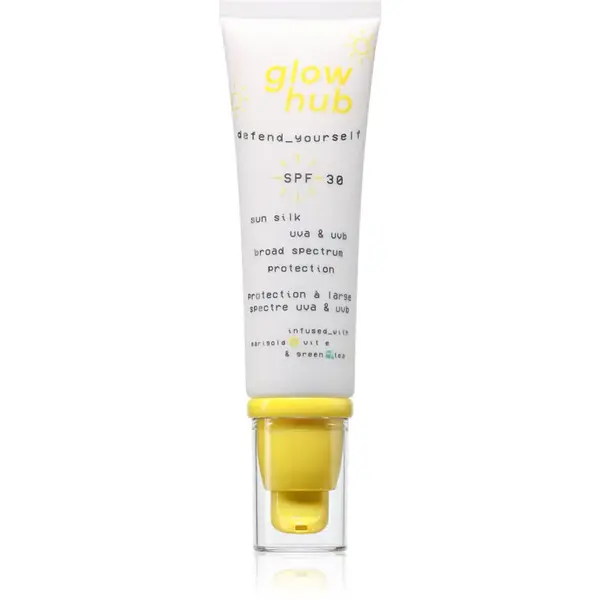 Glow Hub Sun Silk opaľovací krém na tvár SPF 30 50 ml