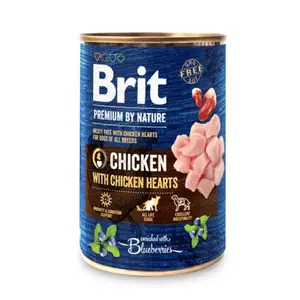 Brit konzerva Premium by Nature Chicken & Hearts 800 g | Konzerva pre psov