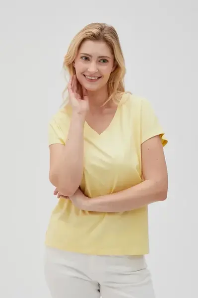 Marisse Women's T-Shirt L-Ts-4623 L.Yellow