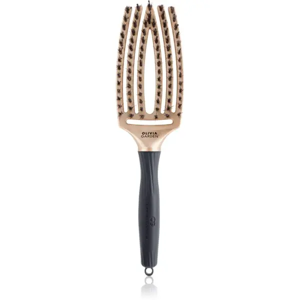 Olivia Garden Fingerbrush Trinity plochá kefa Gold 1 ks