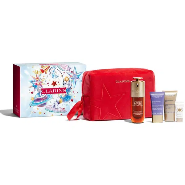 Clarins Double Serum & Nutri-Lumière Collection darčeková sada pre zrelú pleť Luminosity