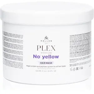 Kallos Plex No Yellow maska na vlasy neutralizujúci žlté tóny 500 ml