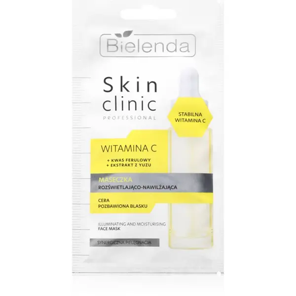 Bielenda Skin Clinic Professional Vitamin C rozjasňujúca hydratačná maska na noc 8 g