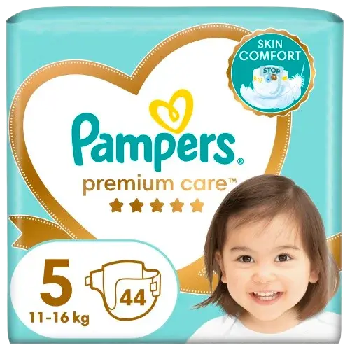 PAMPERS Premium Care S5 ks, 11-16kg 44 ks