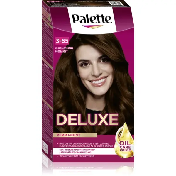 Schwarzkopf Palette Deluxe permanentná farba na vlasy odtieň 3-65 750 Chocolate Brown 1 ks