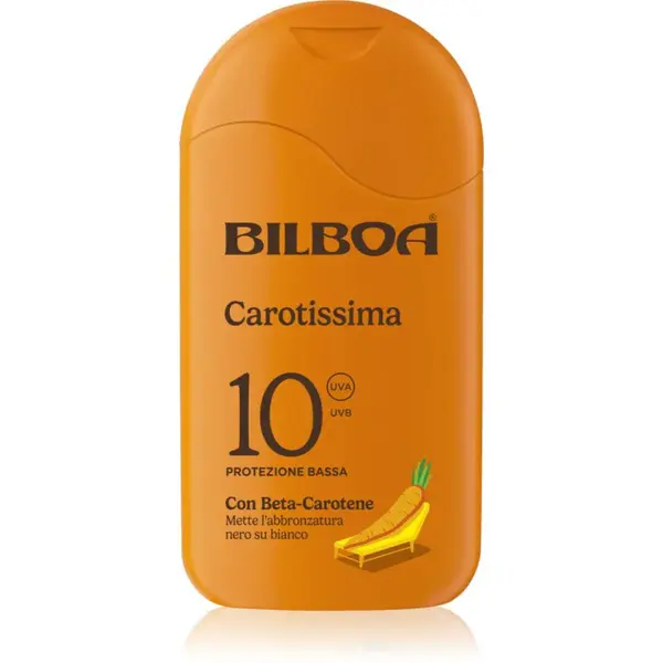 Bilboa Carotissima Crema opaľovacie mlieko s betakaroténom SPF 10 200 ml