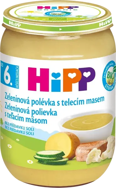 HIPP BIO Zeleninová polievka s teľacím mäsom 190 g